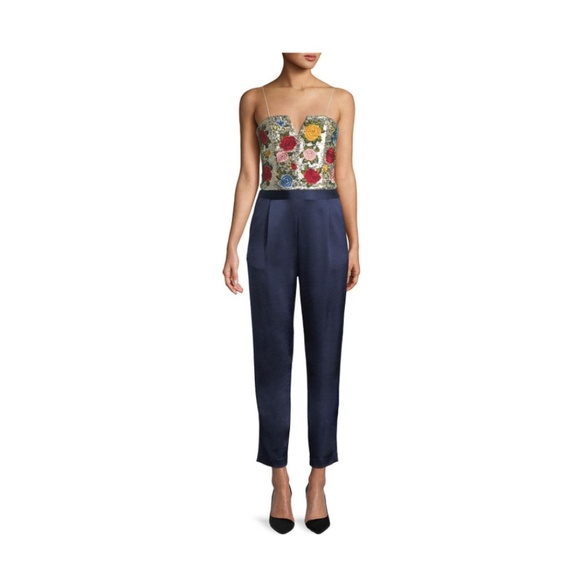 Alice and Olivia Jeri Embellished Jumpsuit - Picture 1 of 8